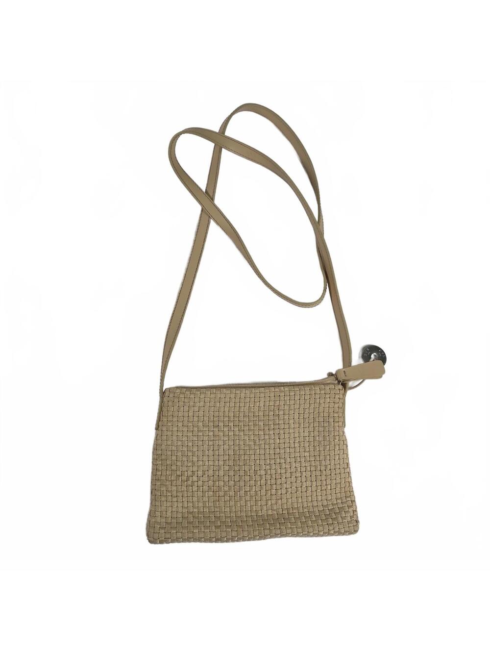 The Sak Hand-Crochet Crossbody Bag – Beige/Tan Boho Minimalist